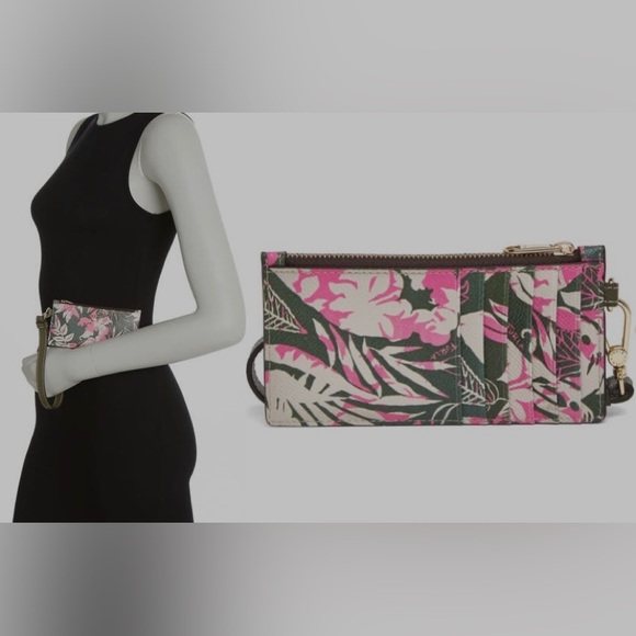 Furla card wallet wristlet in palm foliage - Picture 10 of 10